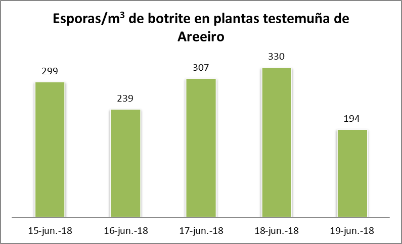 grafica do captador de esporas