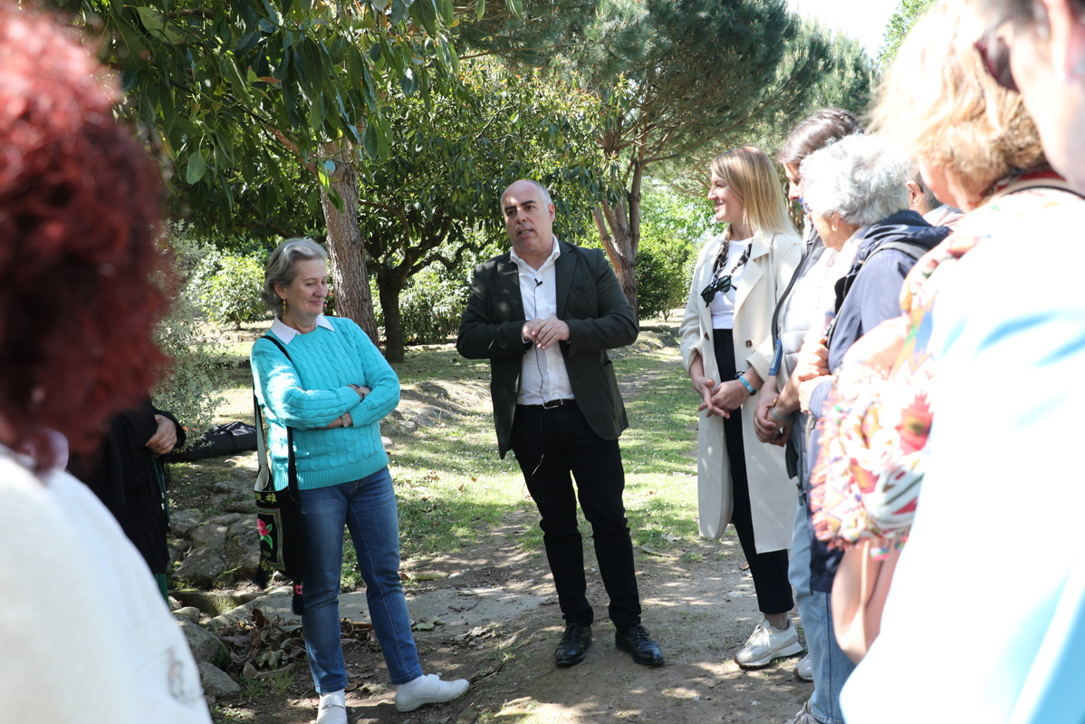 O deputado Javier Tourís na Finca Areeiro